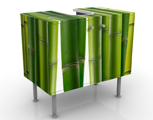 Preisvergleich Produktbild Design Waschtisch Bambuspflanzen 60x55x35cm