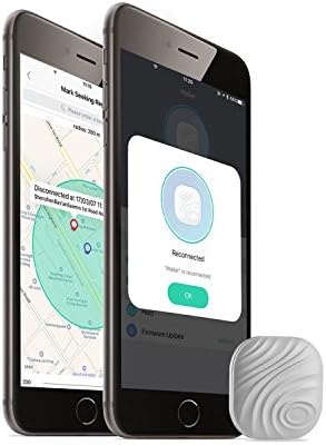 Lauco Mini Anti-lost Bluetooth Tracker Nut Find Plus, Key Finder, Phone Tracker, Wallet Finder, Item Locator for iPhone LG Nexus Galaxy Sony Smartphones (Gray)