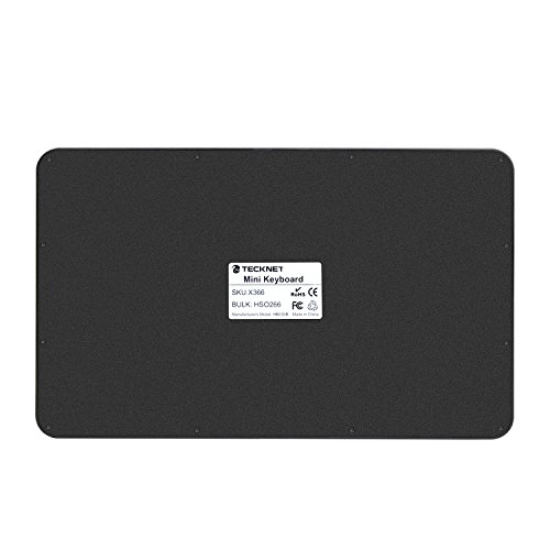 TeckNet Ultra Slim (4mm) Bluetooth Illuminated Tastatur Keyboard (QWERTZ, Deutsches Tastaturlayout) Für iOS, Android, Windows und Mac mit wiederaufladbarem 6-Monate-Laufzeit-Akku - 8