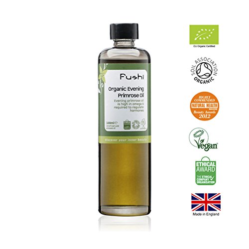 Fushi Evening Primrose Organic Oil 100ml Extra Virgin, Biodynamic Harvested Cold Pressed by Fushi Wellbeing