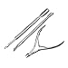Honearn Nail Cuticle Nipper with Trimmers Pusher Pack of 3 Manicure Scraper Tool