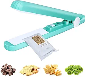 Zureni Portable Heat Sealer Lightweight & Compact Handheld Sealing Machine for Food Storage Bag, Chips Bag (Random Colors)