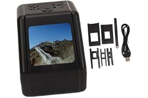 Luqeeg Film Scanner, 22MP High Resolution Digital Converter for 135/126/110/8mm Slides/Negatives to JPG, ABS
