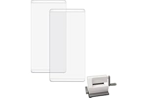 OTCRAFT 2 Pcs/1 Pair Mini Cutting Pads for Die Cutting Machine； Clear Polycarbonate Plastic Mini Cutting Plates,Cutting Pads Die Cutting Plates 5.5x2.6inch (14x6.5cm Thickness:4mm/0.16inch)