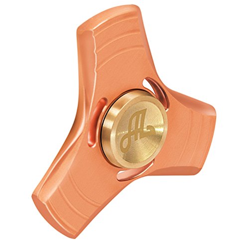 Alquar EDC Fidget Hand Spinner Pure Copper High Speed CNC Exquisitly Made, Spinning Time Up to 5 Minutes (Copper Tri) Alquar EDC Fidget Hand Spinner Pure Copper High Speed CNC Exquisitly Made, Spinning Time Up to 5 Minutes (Copper Tri)