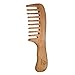 Anself Wooden Comb Natural Green Sandalwood Handmade Wide Tooth Wooden Comb Massage Comb Handmade Comb Hair Care(1 Pc)