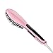 [2016 New Release] Hair Straightening Brush, Merit Hair Straightener With LCD Temperature Control, Straightener Comb With Fast Styling, Detangling Electric Straightener For Short or Long, Black, Thick, Thin, Wavy Hair or Bangs (Pink)