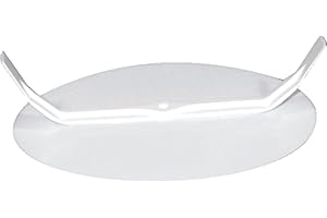 ELEKTRO-PLAST 10 tapas universales de plástico no resistentes al agua para cajas de interruptores de 70 a 80 mm de diámetro, color blanco