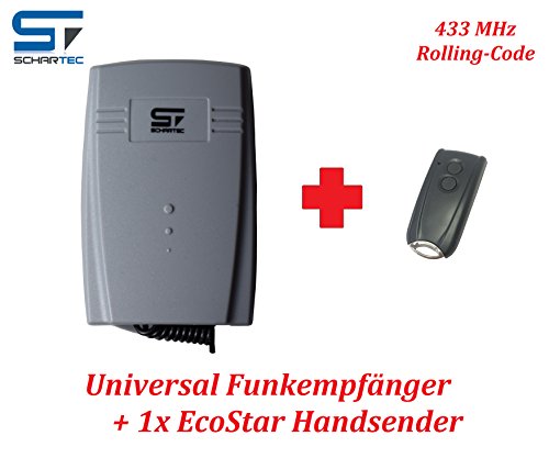Preisvergleich Produktbild Hörmann EcoStar Handsender RSC 2 + Universal Funkempfänger Kit Funk Empfänger