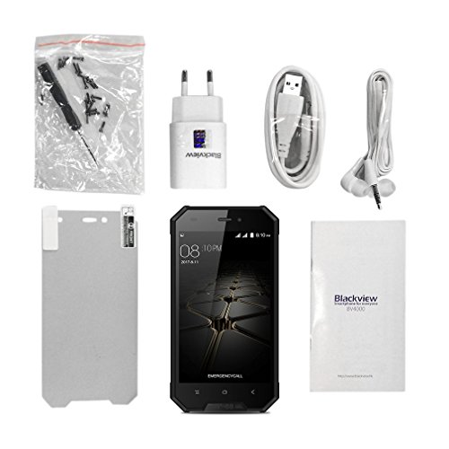 Telefonia Mobile Smartphone in offerte,Blackview BV4000pro IP68 Antipolvere Impermeabile 3G Dual SIM Quad Core 4.7'' HD Touchscreen IPS Android7.0 Smartphone,2GB RAM+16GB ROM,8MP/2MP,3680mAh