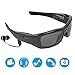 Produktbild Drahtlose Bluetooth-Sonnenbrille, Kamera Full HD 1080p mit Breiten Winkel Mini Kamera für Outdoor-Sport-Kopfhörer für Das iPhone Kopfhörer, Smart Phones-PC-Tabletten (schwarz)