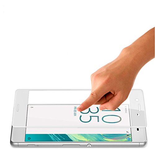 Sony Xperia XZ Displayschutzfolie, AVIDET Hohe Qualität 3D vorgerundet PET HD Ultra-klar glasfolie Display Schutz Folie Vollschutz-mit ultra-Stärke, ultra-klare Transparenz für Sony Xperia XZ, ( Schwarz) - 7