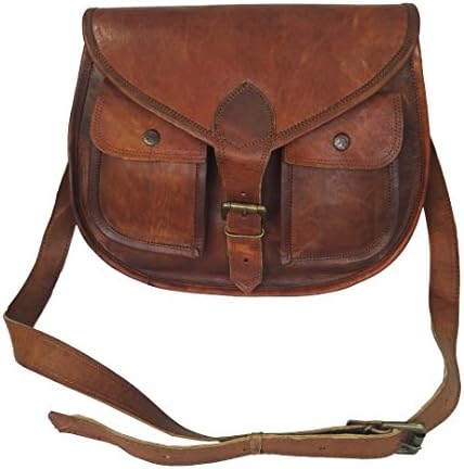 Mad Over Shopping, Classy Women Genuine Leather Saddle Bags Fashionable Purse Crossbody Sling