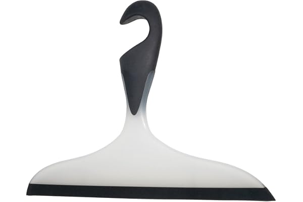 WENKO 18752100 badrumstorkare loano svart, duschdragare, med krok, plast, 23 x 17 cm