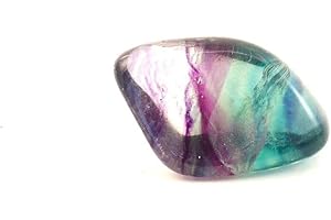 LA SPHÈRE GUÉRISSEUSE Fluorite Multi Roulée de 2 à 3 cm, Pierre naturelle Lithothérapie, 1 Unité