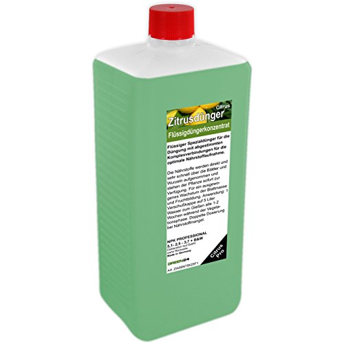 Zitrus Dünger XL 1 l Citrus düngen, Premium HIGH-TECH NPK Flüssigdünger aus der Profi Linie