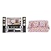 Produktbild Blesiya Miniatir Hi-Fi TV Schrank mit Audio Player + Couch Sofa mit Kissen Whonzimmer Möbel Set für Blythe Barbies Puppenhaus
