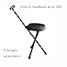 Produktbild WALKING STICK SEAT Tripod Folding Walking Stick Seat/Height adjustable/Switch LED