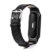 Produktbild Crazboy Band, Leder-Ersatzband für Armband-Armband aus Metall für XIAOMI MI Band 2 (Black)