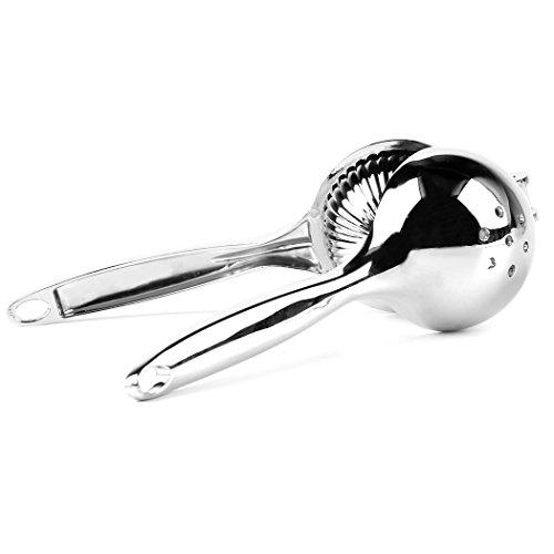 Zitruspresse Zitronenpresse hergestellt aus robustem 18/10 Edelstahl- Zitronen- und Limettensaftpresse für ein maximales Ergebnis BPA-frei und spülmaschinenfest - 5