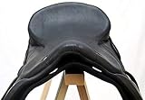 Baumloser Dressur Sattel Chelsea aus Rindsleder Schwarz Neu - 3