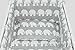 6pcs BABY SWINGING/ ROCKING CRIB /CRADLE BEDDING SET/ALL ROUND BUMPER 100% COTTON! (Grey Elephants)