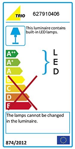 Trio Leuchten LED-Deckenleuchte chrom, Glas klar / satiniert 627910406 [Energieklasse A+] - 3