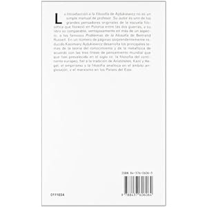 Introduccion a la filosofia / Introduction to Philosophy