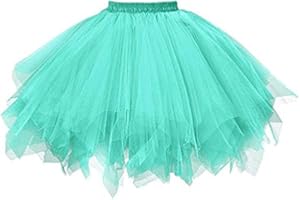 MMIHOIM Karneval tüllrock Damen Tutu Klassisch Rock, Tüllrock Unterrock Rock Tütü Rock Tutu Röcke 50er Vintage Ballet Elastisch Tanzrock Tanzkleid Ballkleid Tanzen