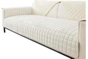 IMSGVIFO Aksamitna narzuta na sofę narożną, antypoślizgowa narzuta na sofę