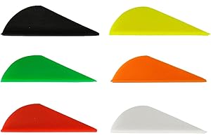 ZZYB 50 pcs Goma Plumas de Flecha 2 Pulgadas El Plastico Flecha Plumas Fletches para la Caza DIY Flechas