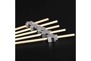 AILEXI Cocktail-Sticks 100 Zählungen Zahnstocher Aus Holz Partyzubehör RÜSchen Fingerfood Obst Sandwich Knabbereien - Silberne Sterne