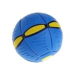 1: Flat Ball Beach Garden Bola Mágica del UFO del Fútbol De Los Niños, Bola De La Deformación De La Luz del Led Bola De Pulido Bola Respirable Adulto De La Descompresión Bola del Juguete Regalos De Los Niños Creativos