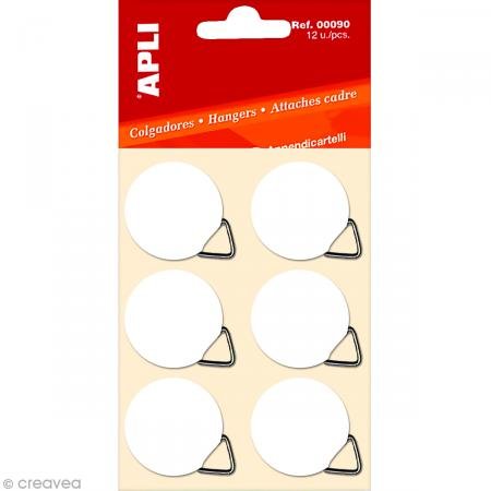 Apli-Agipa 38710 - Abrazadera de pared (200 g, gancho de metal triangular de plástico), varios colores