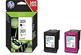 HP 301 Original Ink Cartridge - Black/Tri-Colour - Pack of 2