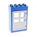 Produktbild Bausteine gebraucht 1 x Lego Duplo Tür Rahmen medium hell blau 2x4x5 Türblatt weiß 1 x 4 x 4 mit 4 Fenster Haus Gebäude klein 2205 92094