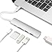 Produktbild Knaive Slim Aluminium 6 in 1 USB C Combo Hub Adapter Dongle Typ-C Ladegerät Port, 4K HDMI, USB 3.0, SD/microSD-Kartenleser Kompatibel MacBook Pro/iMac / MacBook und mehr (Silber)