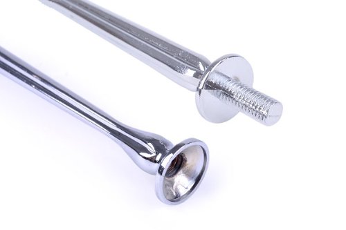 10 Set Silbern Silber Metallstange Mittellochausstech bis 3 Etage fuer Hochzeitstorte Etagere Tortenstaender Tortenhalter Torten - 5