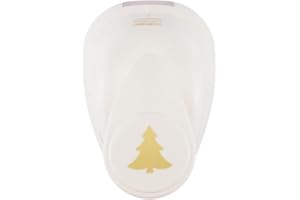 Vaessen Creative Craft Paper Punch - Fir Tree - 1,3 x 1,4 cm - Circle Cutter for Crafting and Card Making