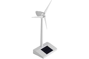 AKOZON Windmill Toy Wind, Mini Solar Energy Wind Mill Toy Turbine Model for Kids Solar Power Teaching Tool Home Decoration Desk Figurine Kids Children Science