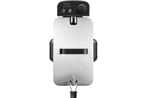 Taurus 973967000 Freidora de aceite Fry3, 2000 W, Temperatura de 150 a 190 grados Celsius, Aceite limpio más tiempo, Desmontable, Apta para lavavajillas, 3 l