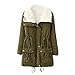 Produktbild TianWlio Mäntel Frauen Damen Mantel Langarm Strickjacke Jacke Outwear Mantel Oberbekleidung Winter Warm Outwear Solide Kapuzenpullis Vintage Übergröße Mäntel