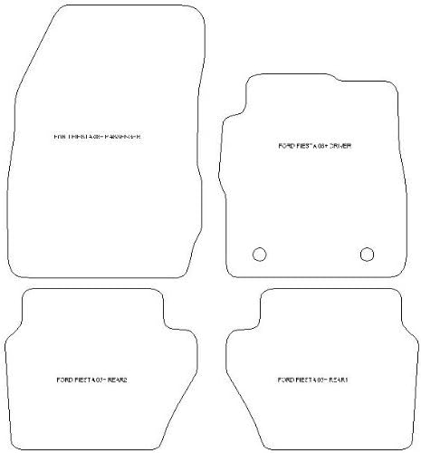 FLOOR CAR MATS SAPPHIRE-GREY-1159 TWIST&TURN Tailored Car Floor Mats Standard