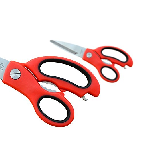 New Arrival kacenda Starke und langlebige Mehrzweck-Küche Scheren/Dosenöffner/Nussbaum Clip, gute Schere für Haushalt/Küche, 23 x 9,5 cm - 6