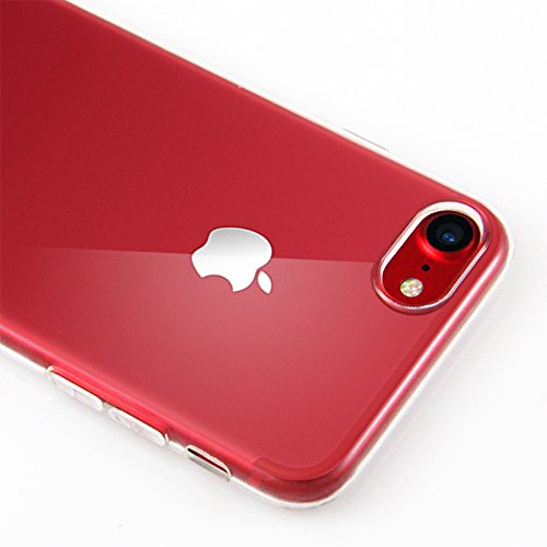iPhone 7 Case, Crystal Clear Soft Silicone TPU Case and Screen Protector for iPhone 7 Cover [Transparent][4.7