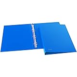 FAVORIT Raccoglitori ad Anelli Sprint in Cartone, 22 x 30cm, 4 Anelli Tondi da 30mm, Azzurro, 400173350