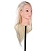 Anself Dummy Model Long Hair Hairdressing Training Head Mannequin Cut for Salon Practice with Clamp