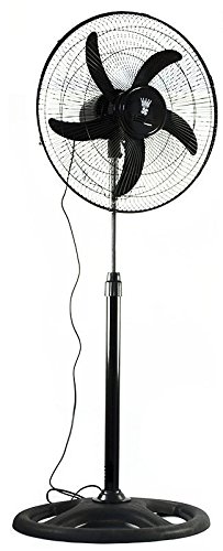 2 STÜCK Ventilatoren Standventilator 60 Watt Klima Lüfter Windmaschine 46cm NEU - 2