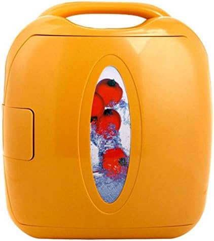 WYTF Portable Electric 4 Liter Mini fridge Personal cooler and warmer AC/DC for Car, RV, Home, Dorm and Office (Yellow)