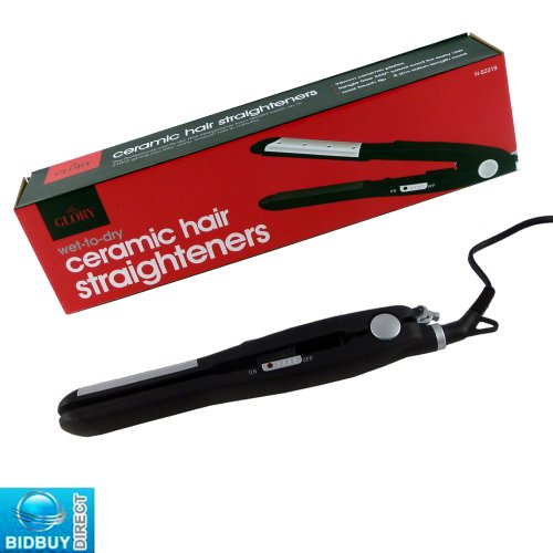 NEW PROFESSIONAL - CERAMIC HAIR STRAIGHTENERS - WET TO DRY - TANGLE FREE 360 DEGREES SWIVEL CORD - 2.2M SALON LENGTH CORD - BRAND NEW